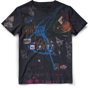 Blue Square Neck Midi Dress